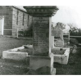 William Charles Reddall's headstone at All Saints Church of England, Albion Park