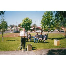 Dedication of historical plaques in L R Mood Park,  Albion Park 2001