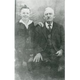 Gabriel Timbs with grandson Laurence Kirby