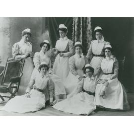 Henrietta Lewis with nursing colleagues at her graduation