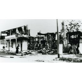 Commercial Hotel, Albion Park destroyed by fire in 1954