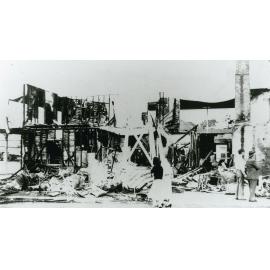 Commercial Hotel, Albion Park, after the fire in 1954