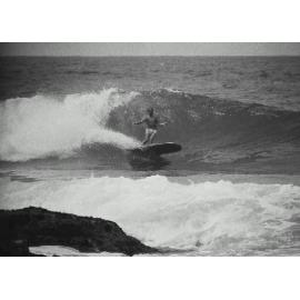 Butch Young surfing at Windang Island 1964
