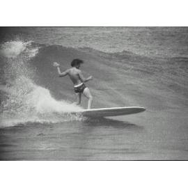 Paul Shacklock surfing at Windang Island 1964