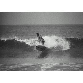 Steve Hill surfing at Killalea Beach (The Farm) 1965