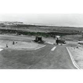 Construction of the entrance to Blackbutt Motel