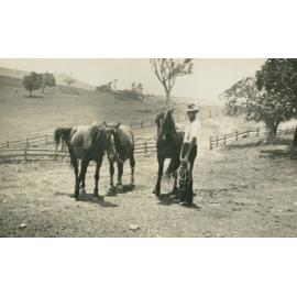Fred McDonald with Horses