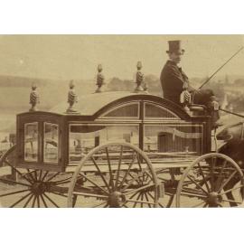 Noah White with Funeral Carriage