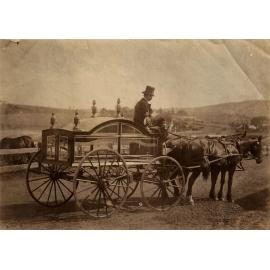 Noah White with Funeral Carriage