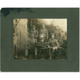 Unknown Group with Rifle Trophy