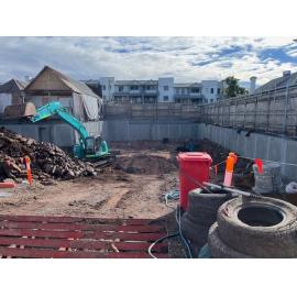 Demolition of Tangs Restaurant
