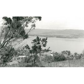 View from Mount Warrigal looking west over Lake Illawarra to Yallah