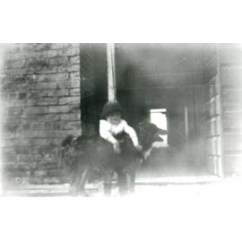 Thomas Boy and Dog at St Ives Farm