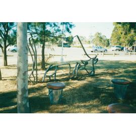 Cow sculpture at Tongarra Museum