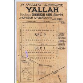 Dr Tarrant's Subdivison Yallah