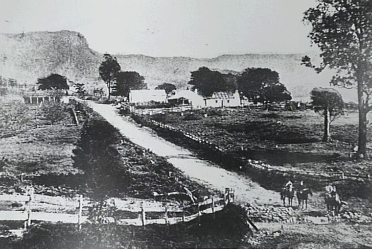 The junction of Illawarra Highway and Yellow Rock Road, Tullimbar, c.1895.