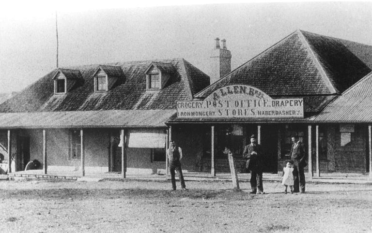 Allen's Post Office & Store, Shellharbour, c.1880.